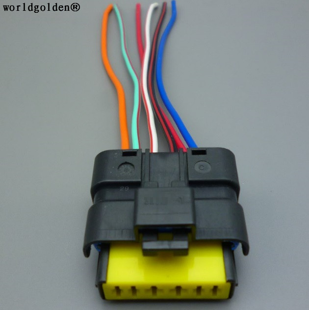 Cable Gland Waterproof - Worldgolden 6-pinowy/drożny wtyczka zaworu przepustnicy żeńskie