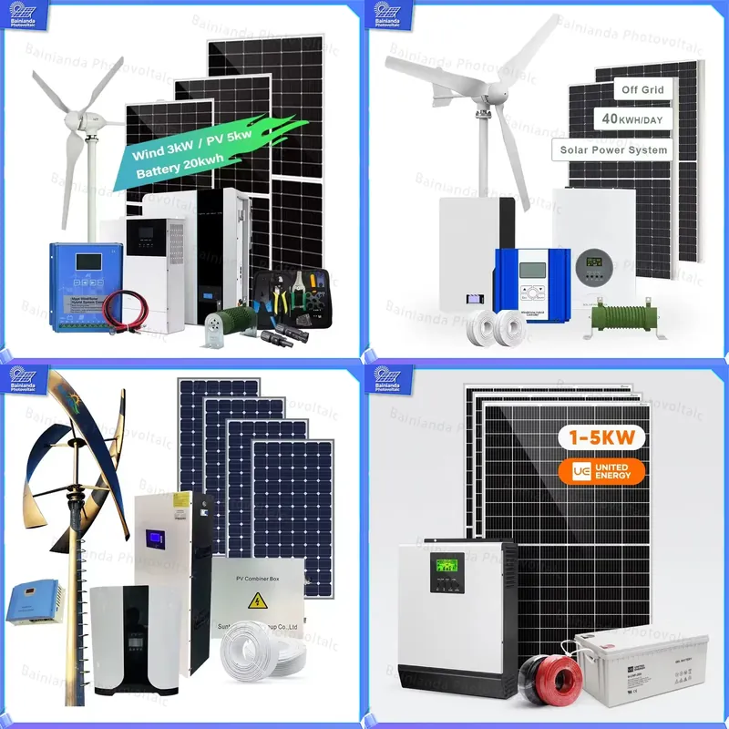 Wind Solar Hybrid Kit - Generator turbinowy wiatrowo-solarny 3KW, kontroler hybrydowy