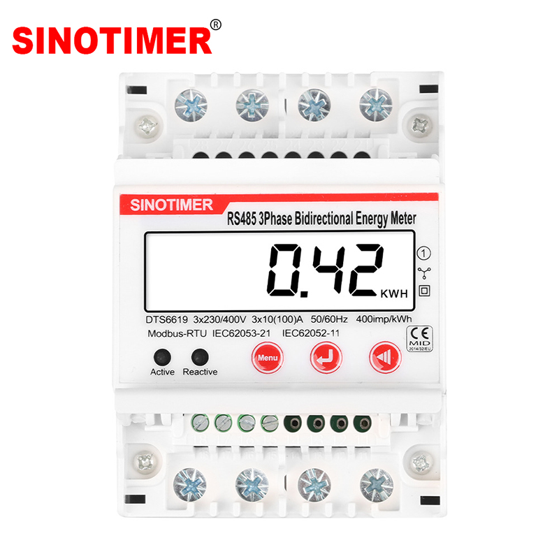 Energy Meter Bidirectional - Trójfazowy dwukierunkowy licznik energii 4P RS485