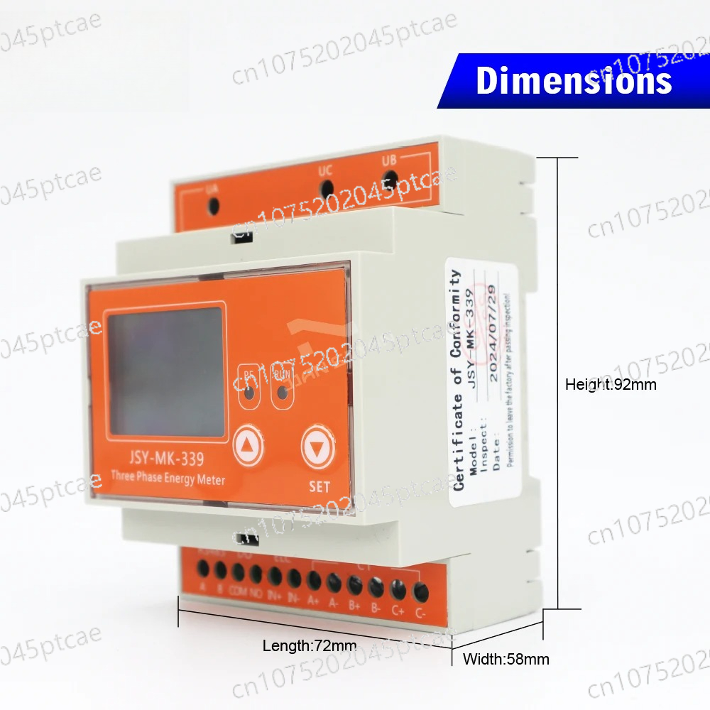 Energy Meter Bidirectional - Moduł analizy prądu i napięcia z
