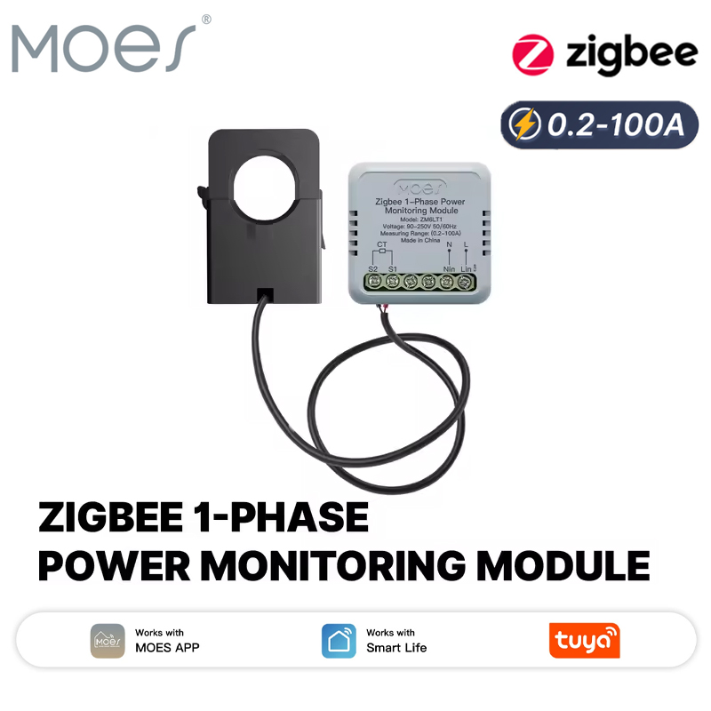 Energy Meter Bidirectional - MOES Tuya Zigbee Inteligentny Jednofazowy Miernik