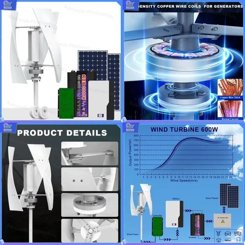 Wind Solar Hybrid Kit - Hybrydowy system z turbinami wiatrowymi i