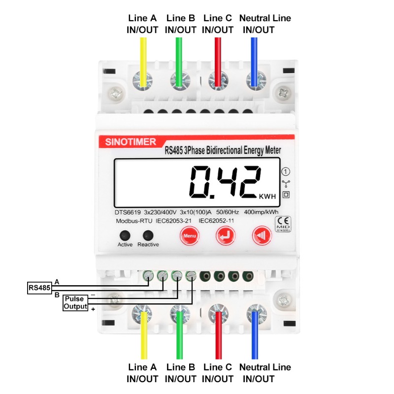 Trójfazowy dwukierunkowy liczn – Energy Meter Bidirectional recenzja i cena