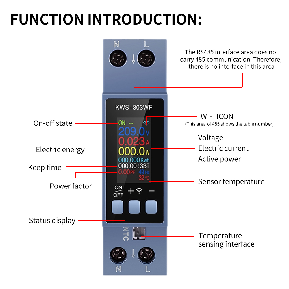 KWS-303 Tuya WiFi Miernik Ener – Energy Meter Bidirectional recenzja i cena