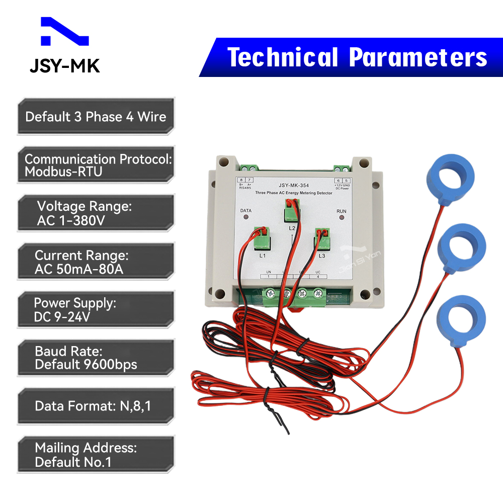 JSY-MK-354 3P4W 80A Dwukierunk – Energy Meter Bidirectional recenzja i cena